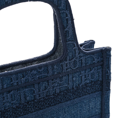 Christian Dior Oblique Denim Mini Book Tote Blue 10 of 10