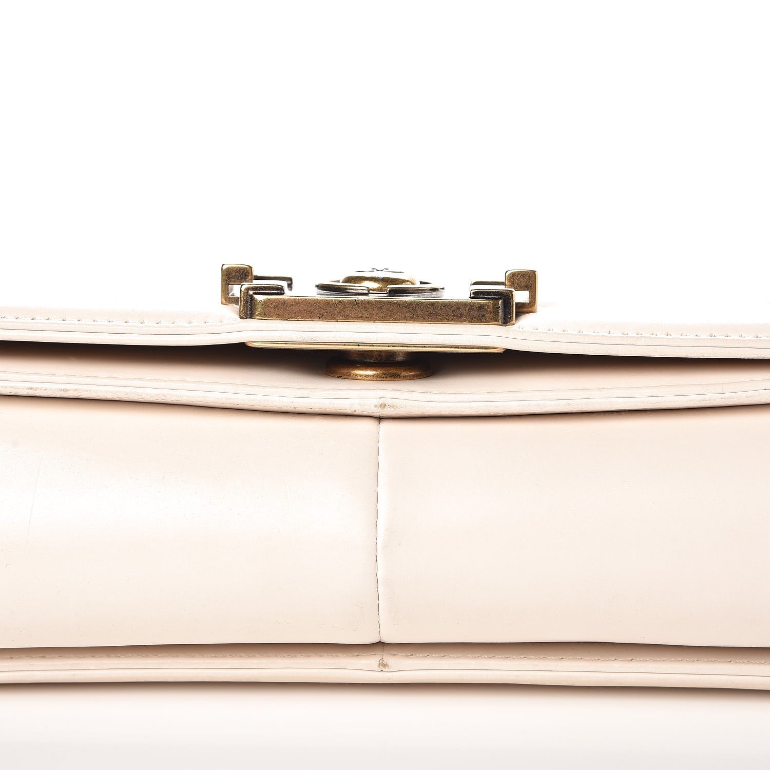 Chanel Glazed Calfskin Large Boy Flap Beige Clair 15 of 16