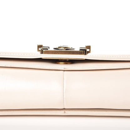 Chanel Glazed Calfskin Large Boy Flap Beige Clair 15 of 16