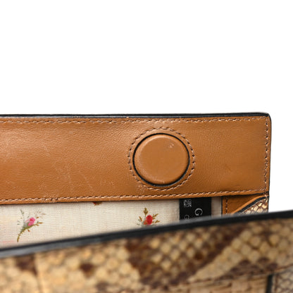 Gucci Raffia Elaphe GG Small Ophidia Chain Shoulder Bag Natural Cream Brown 11 of 12