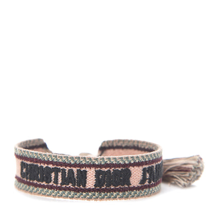 Christian Dior Woven Cotton J'Adior Friendship Bracelet Pink Multicolor 1 of 3