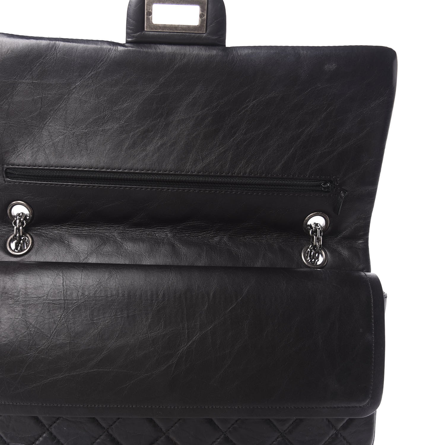 Chanel Aged Calfskin Quilted 2.55 Reissue 227 Flap Black 8 of 12