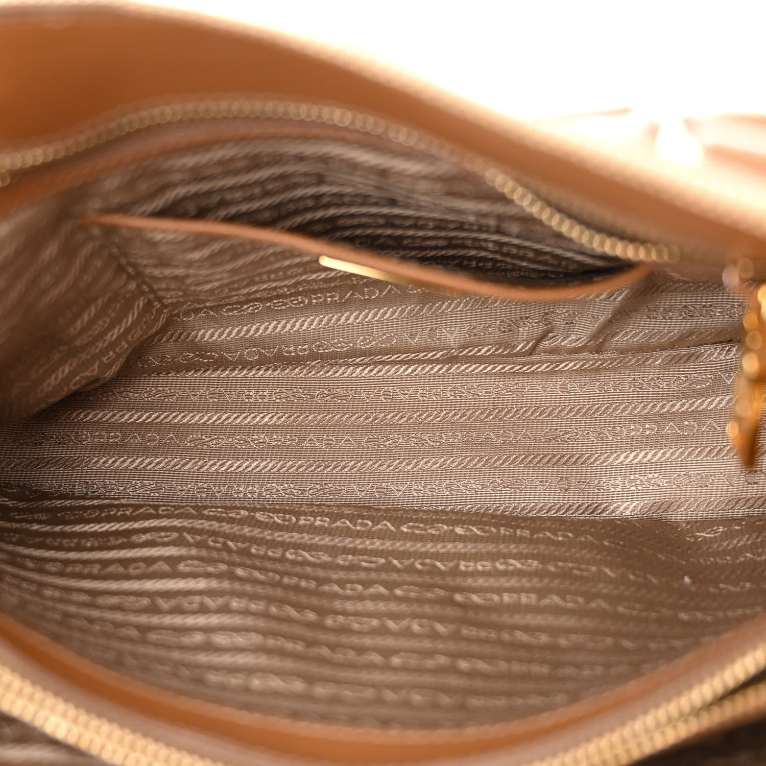 Prada Saffiano Lux Medium Promenade Tote Caramel 5 of 17