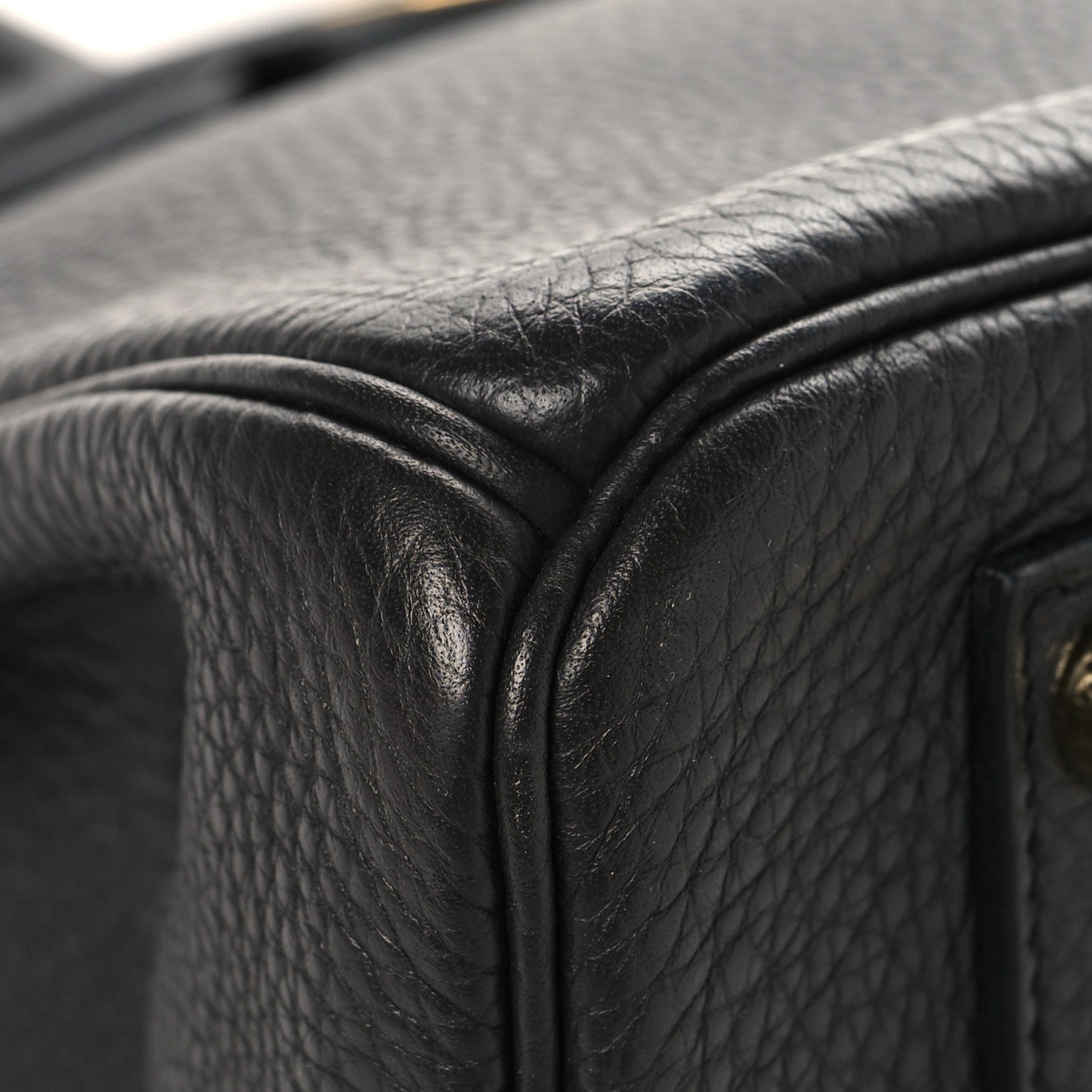 Hermes Taurillon Clemence Birkin 35 Black 9 of 13