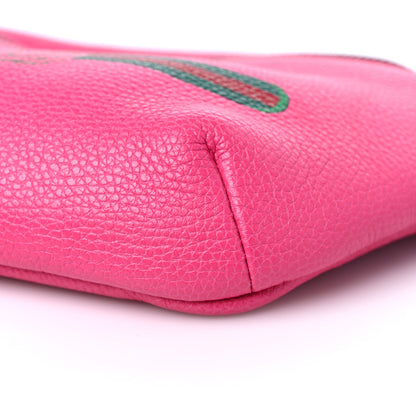Gucci Grained Calfskin Small Logo Belt Bag Box Pink Green 10 of 10