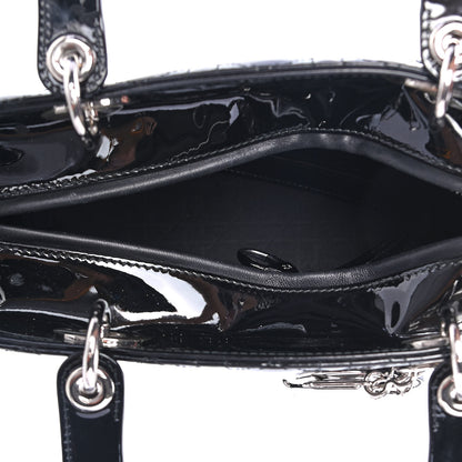 Christian Dior Patent Cannage Medium Lady Dior Black 4 of 4