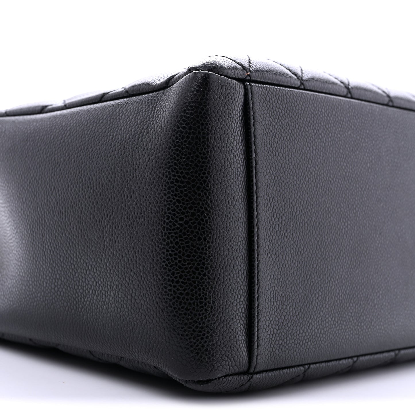 Caviar Quilted Grand Shopping Tote GST Black