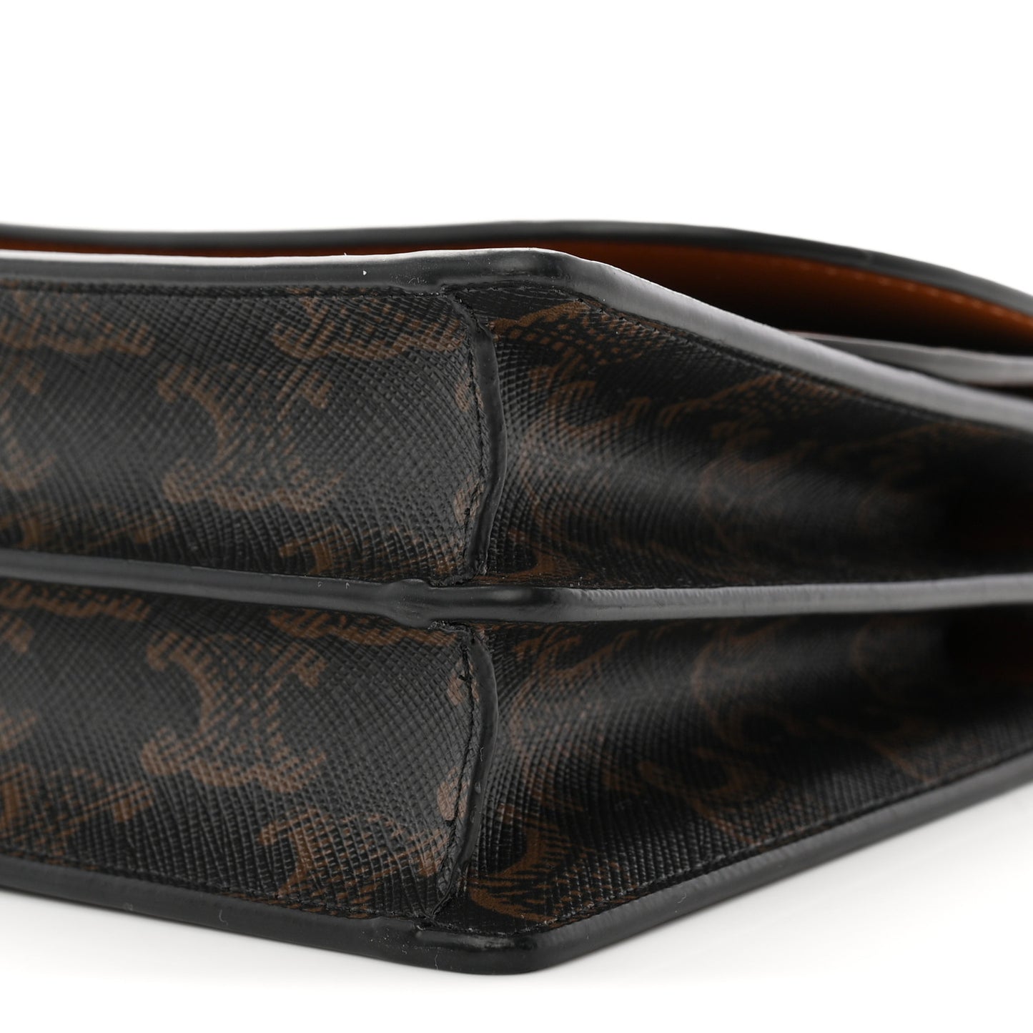 Triomphe Canvas Lambskin Wallet On Strap Tan