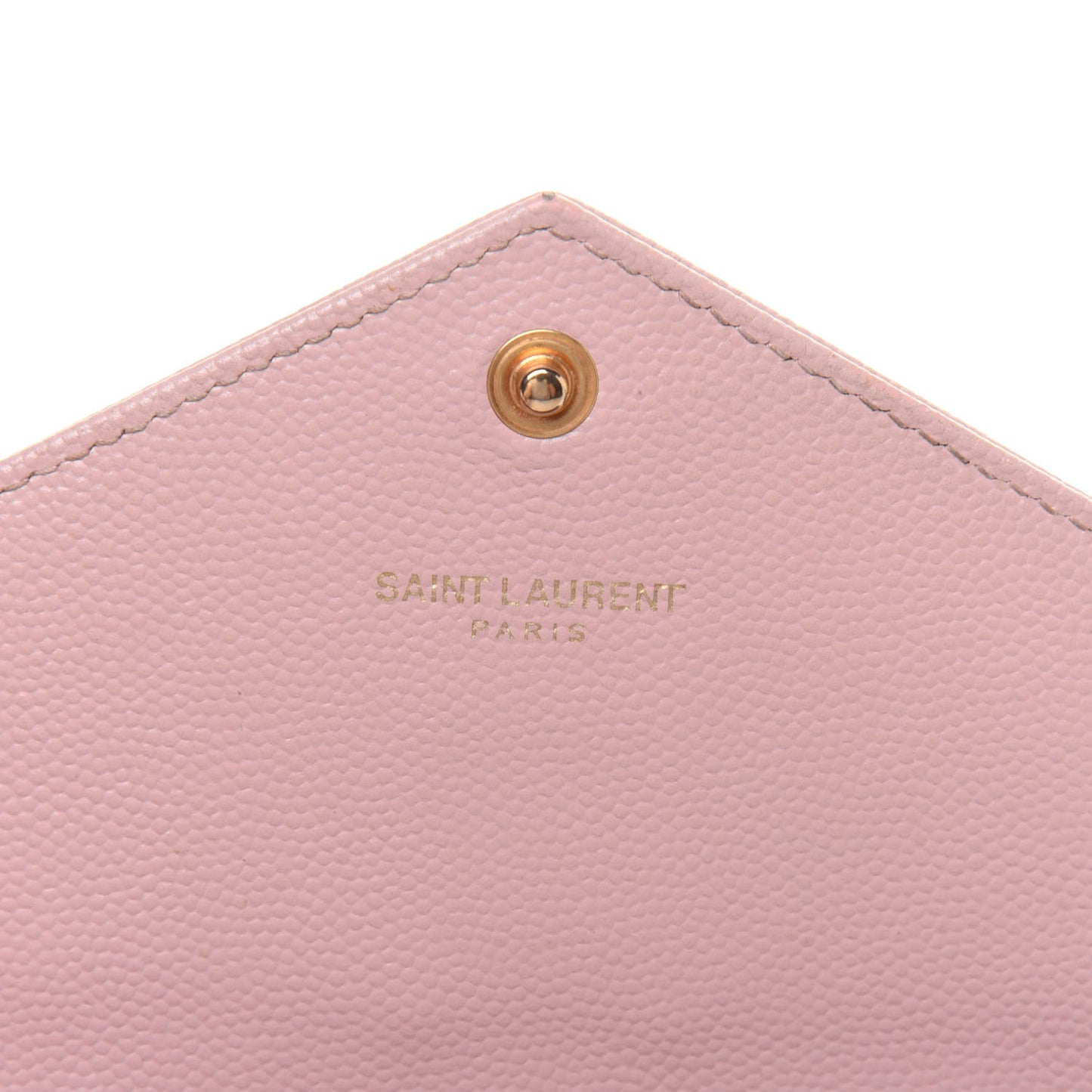 Grain De Poudre Matelasse Chevron Monogram Flap Wallet Pale Pink