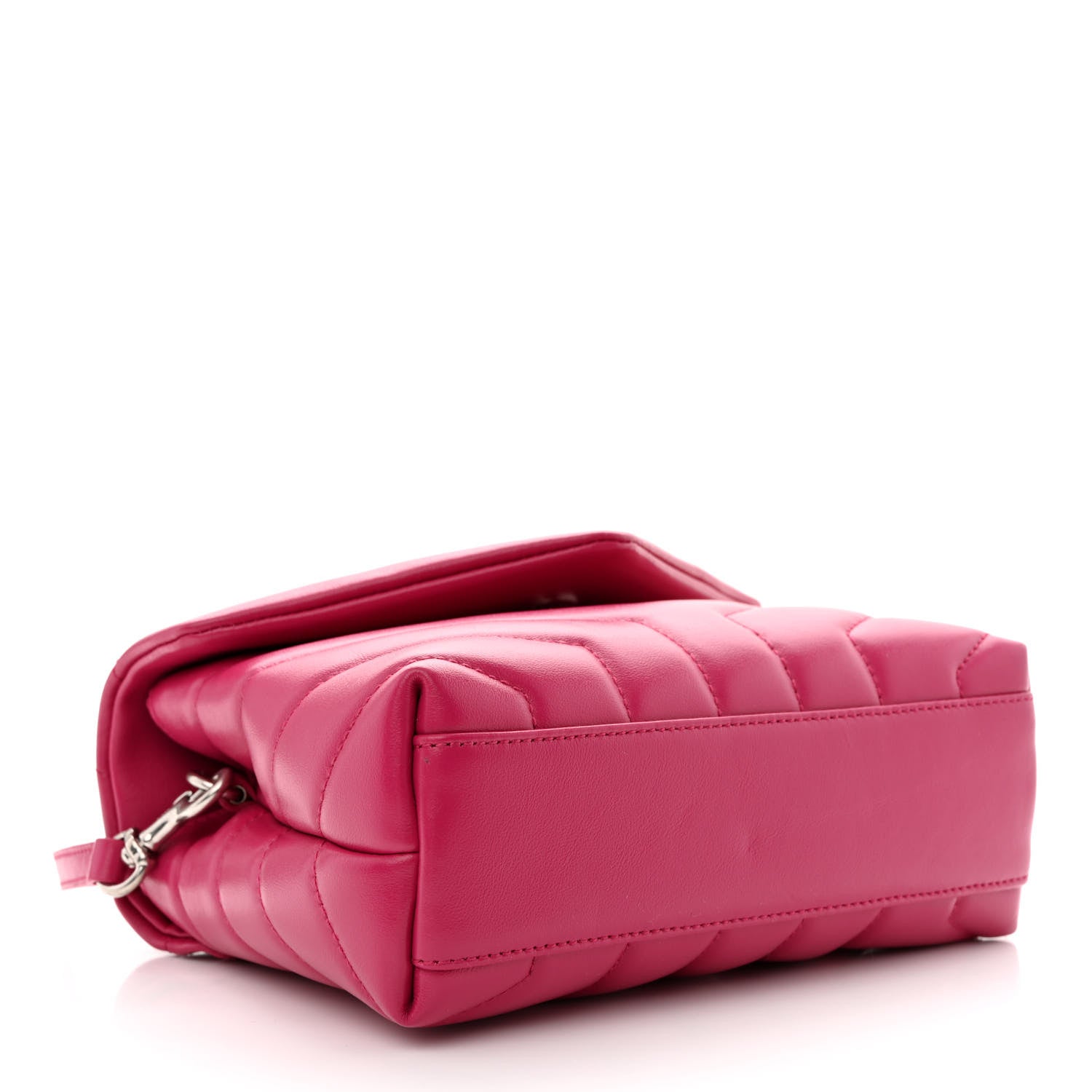 Saint Laurent Calfskin Y Quilted Monogram Toy Loulou Crossbody Bag Freesia 4 of 10