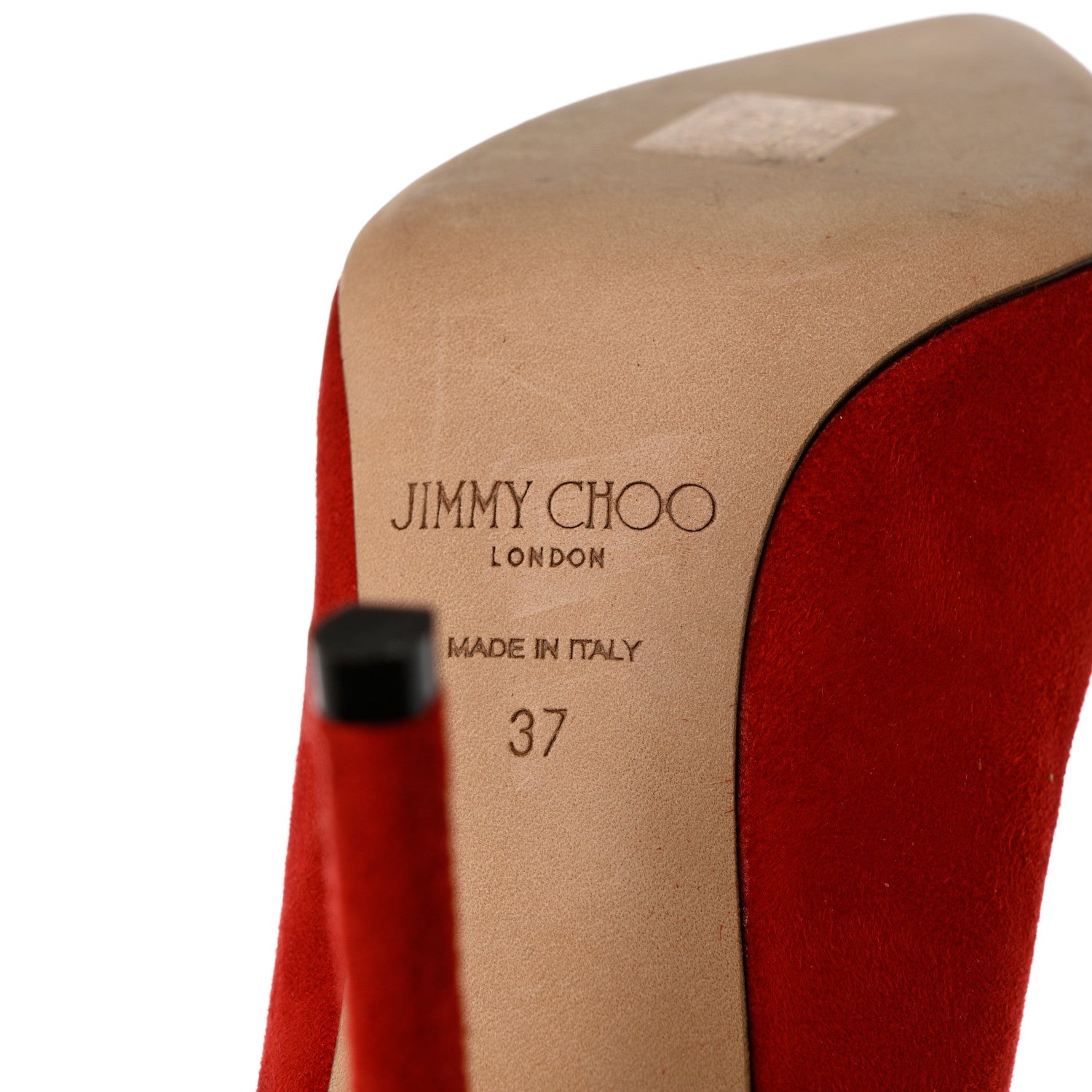 Jimmy Choo Suede Romy 100 Pumps 37 Red 7 of 10