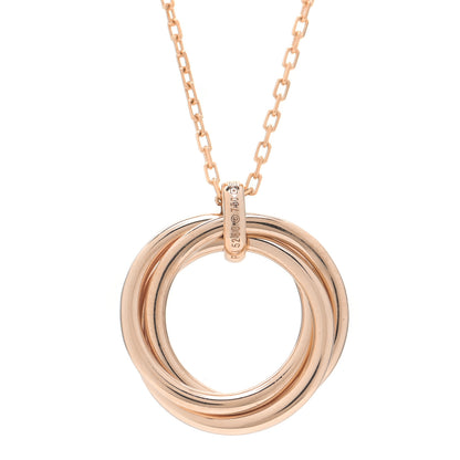 Cartier 18K Pink Gold Diamond Trinity Pendant Necklace 5 of 8