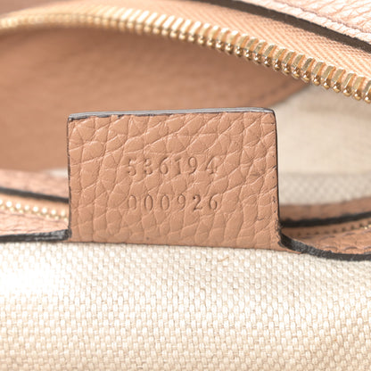 Gucci Pebbled Calfskin Large Soho Hobo Camelia 7 of 12