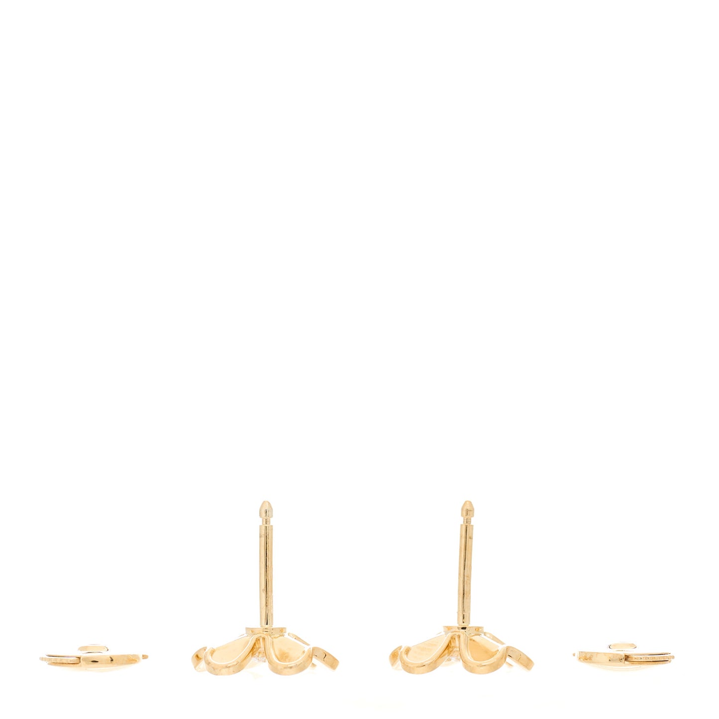 18K Yellow Gold Diamond Mini Frivole Earrings