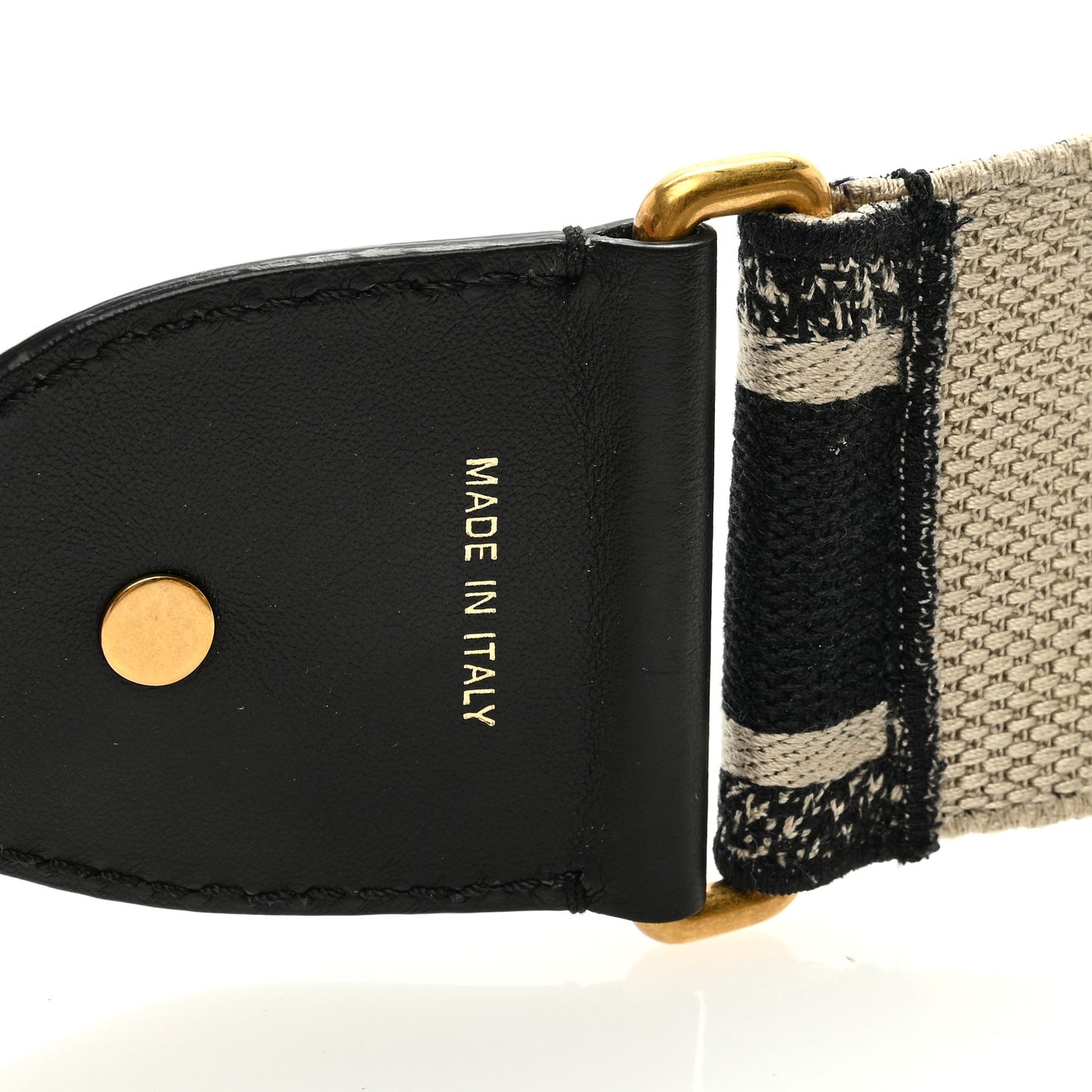 Canvas Embroidered Shoulder Strap Blue