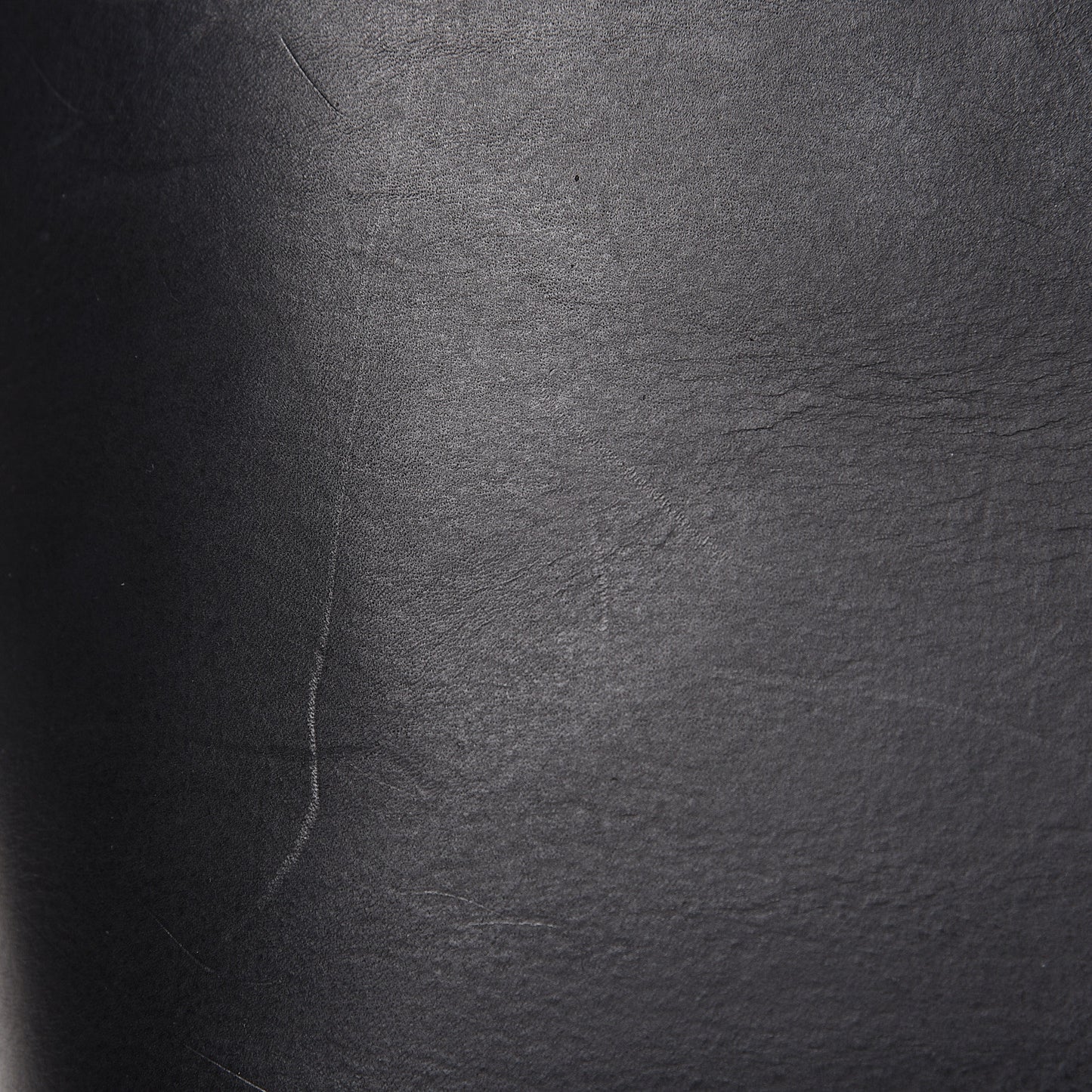 Calfskin Small Shopping Tote Black Flamma