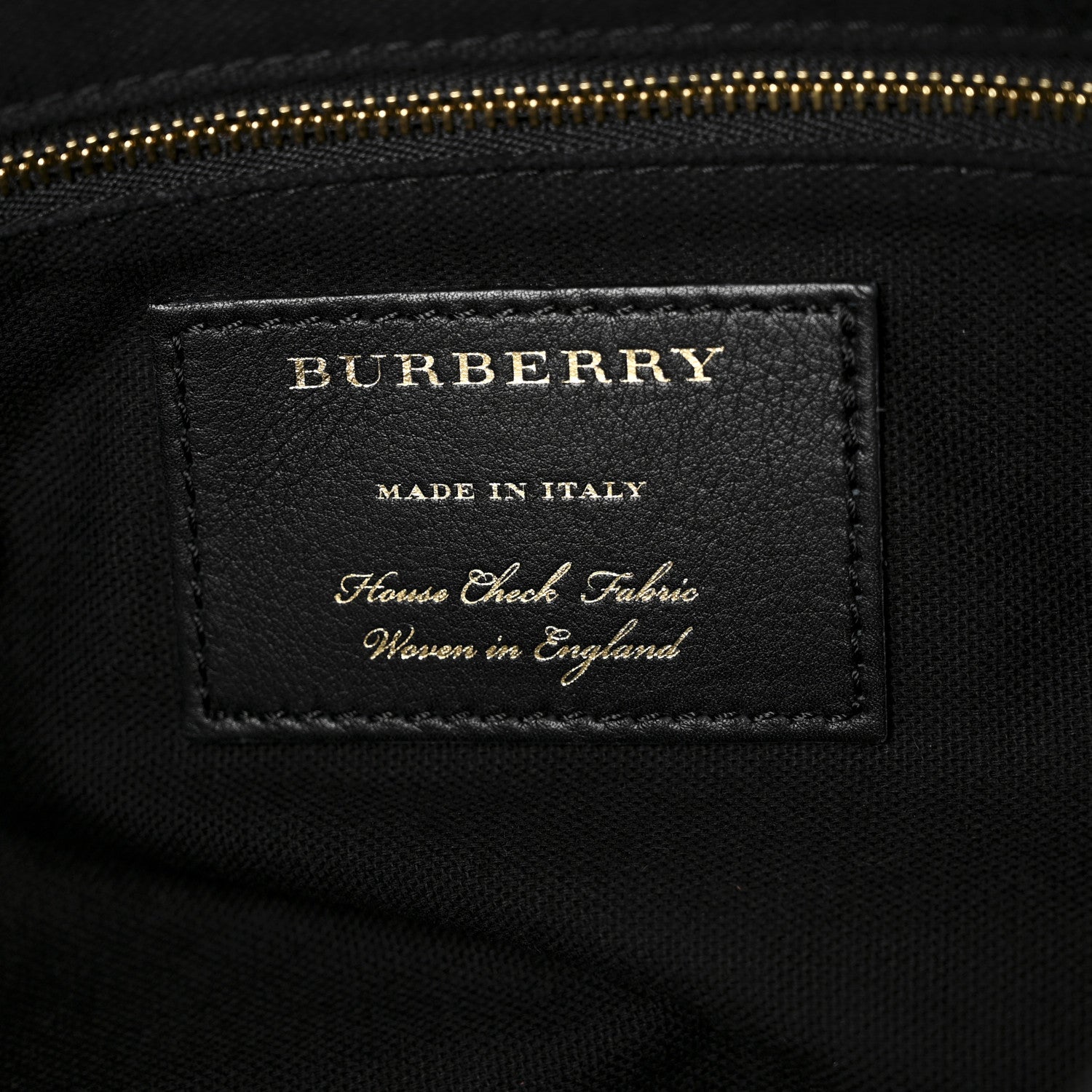 Burberry Grainy Calfskin House Check Medium Sycamore Hobo Black 6 of 9