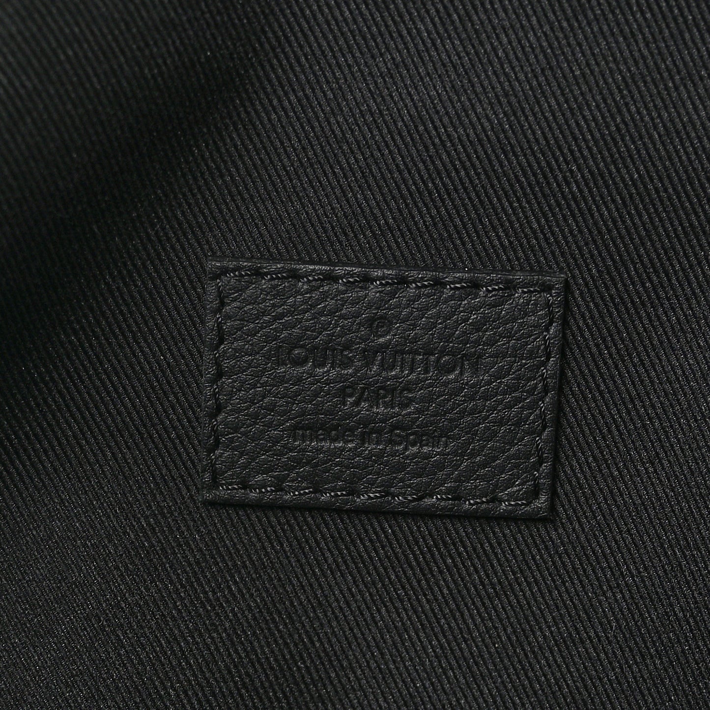 LOUIS VUITTON Calfskin Monogram Shadow Discovery Bumbag Black