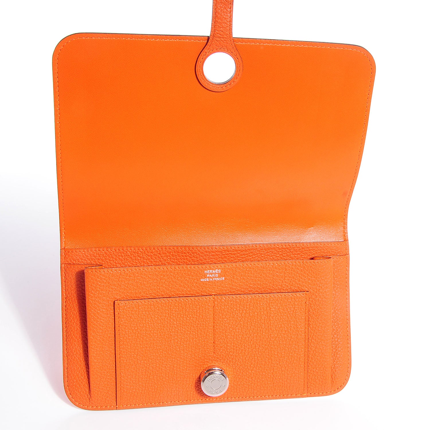 Hermes Togo Dogon Duo Wallet Orange 7 of 11