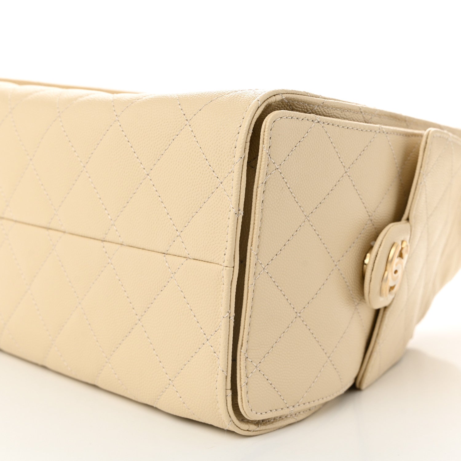 Chanel Caviar Quilted Small Chanel 25 Handbag Light Beige 1740024