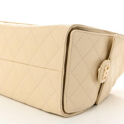 Chanel Caviar Quilted Small Chanel 25 Handbag Light Beige 10 of 10