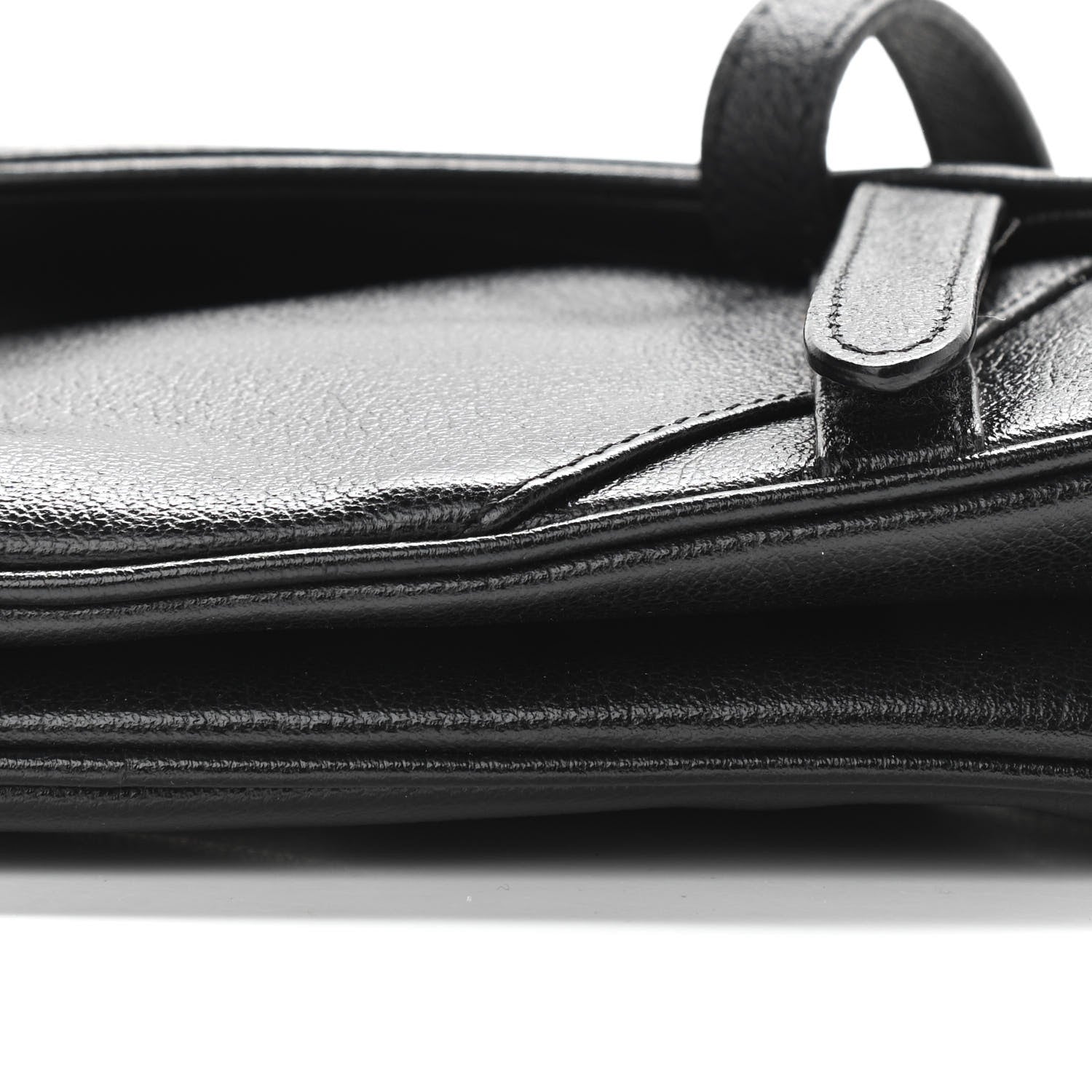 Christian Dior Calfskin Saddle Bag Black 10 of 10