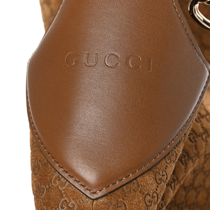 Gucci GG Suede B Large Shoulder Bag Brown 8 of 11