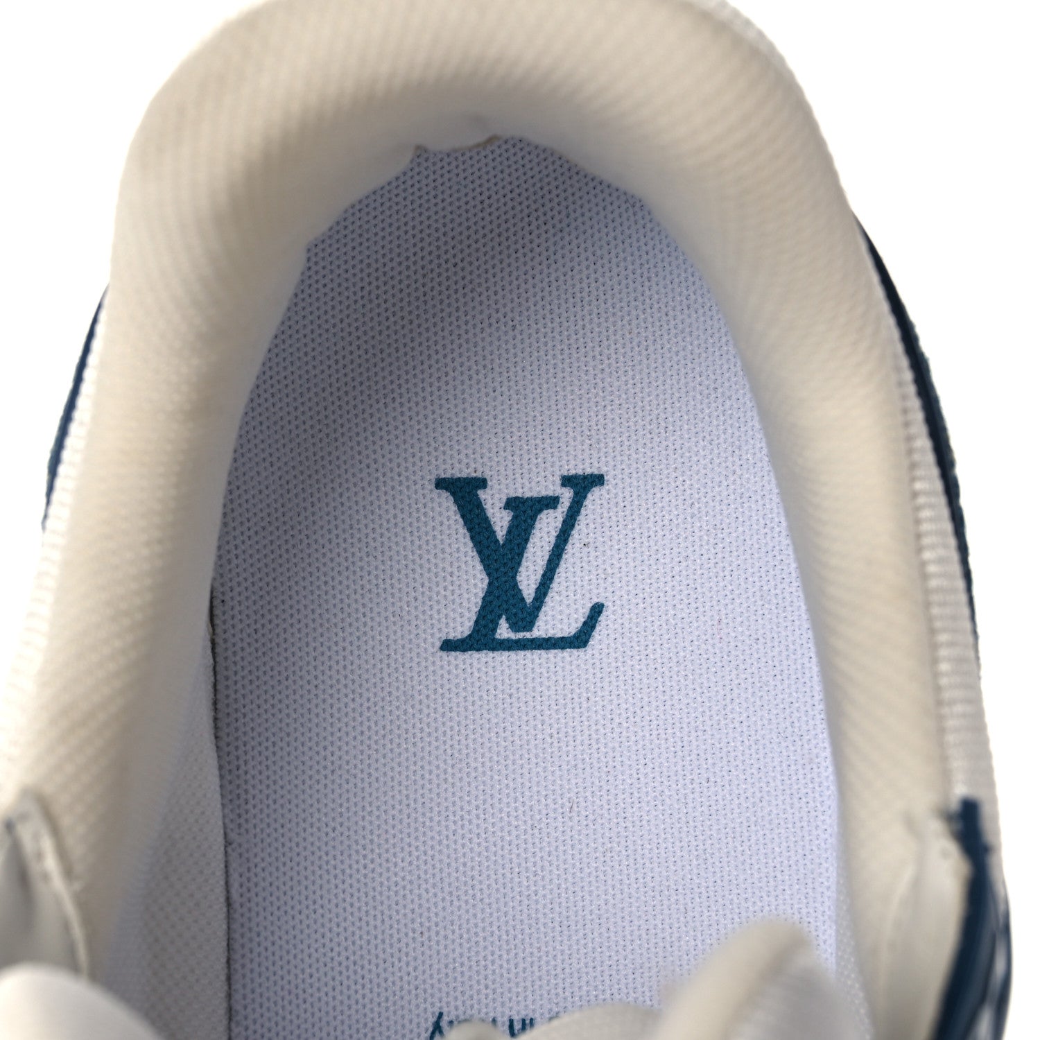 Louis Vuitton Monogram Denim Mens Trainer Sneakers 8.5 Blue 6 of 10