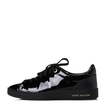 Louis Vuitton Patent Calfskin Frontrow Sneakers 36.5 Black 1 of 7