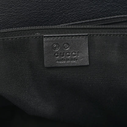 Gucci Calfskin Medium Braided Handle Gifford Tote Black 6 of 10