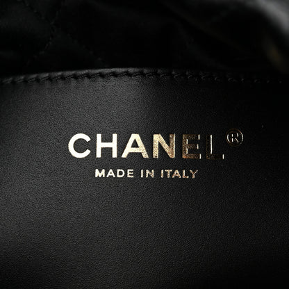 Chanel Shiny Calfskin Quilted Mini Chanel 22 Black 6 of 11