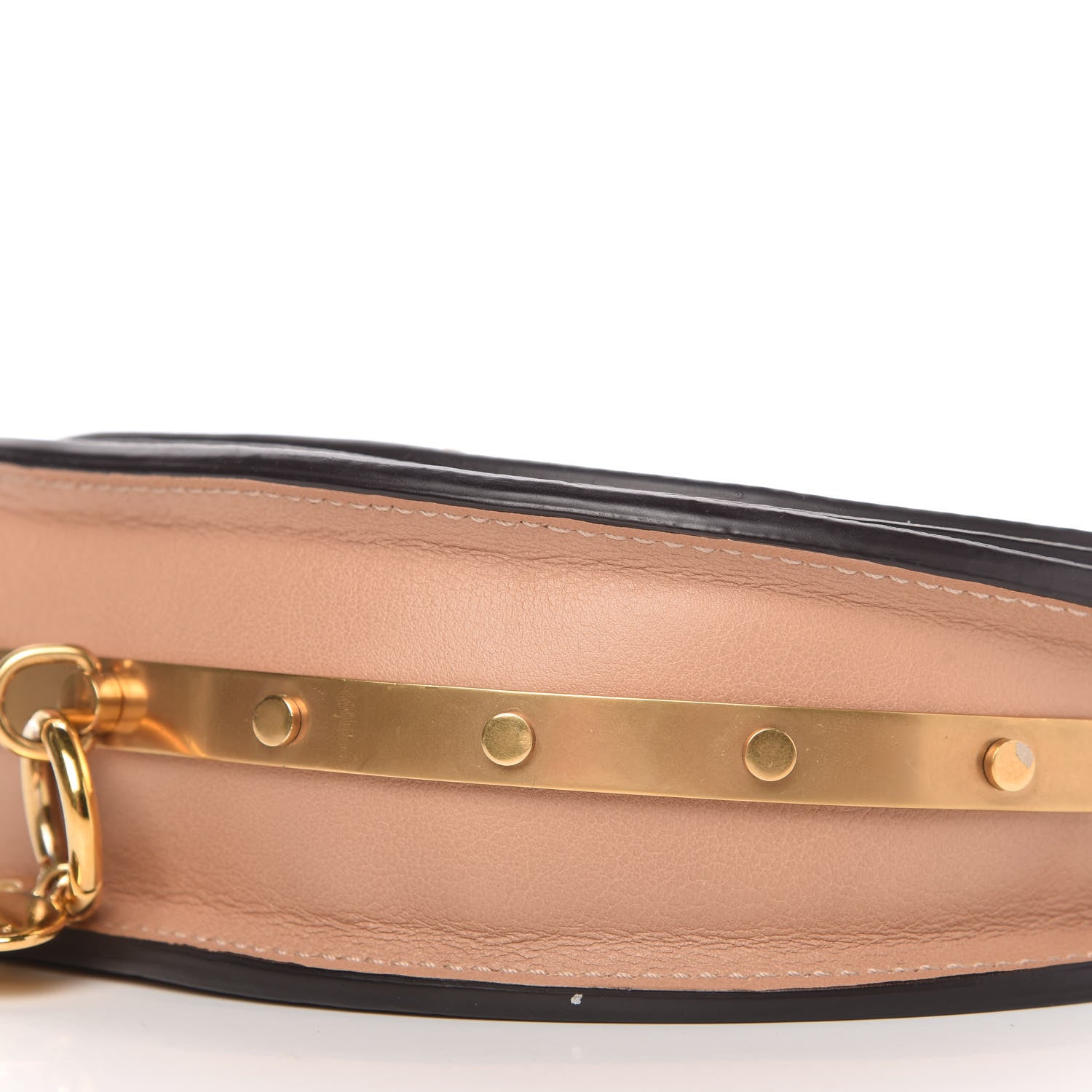 Chloe Calfskin Small Nile Bracelet Minaudiere Bag Biscotti Beige 7 of 11