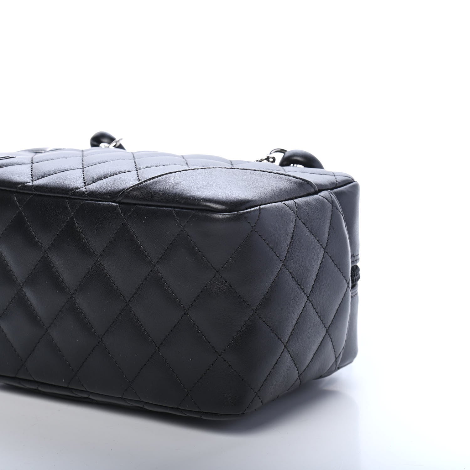 Chanel Calfskin Quilted Small Cambon Bowler Black 8 of 8