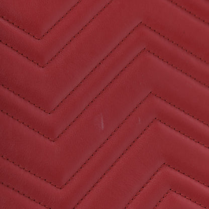 Gucci Calfskin Matelasse GG Marmont Dome Backpack Hibiscus Red 11 of 13