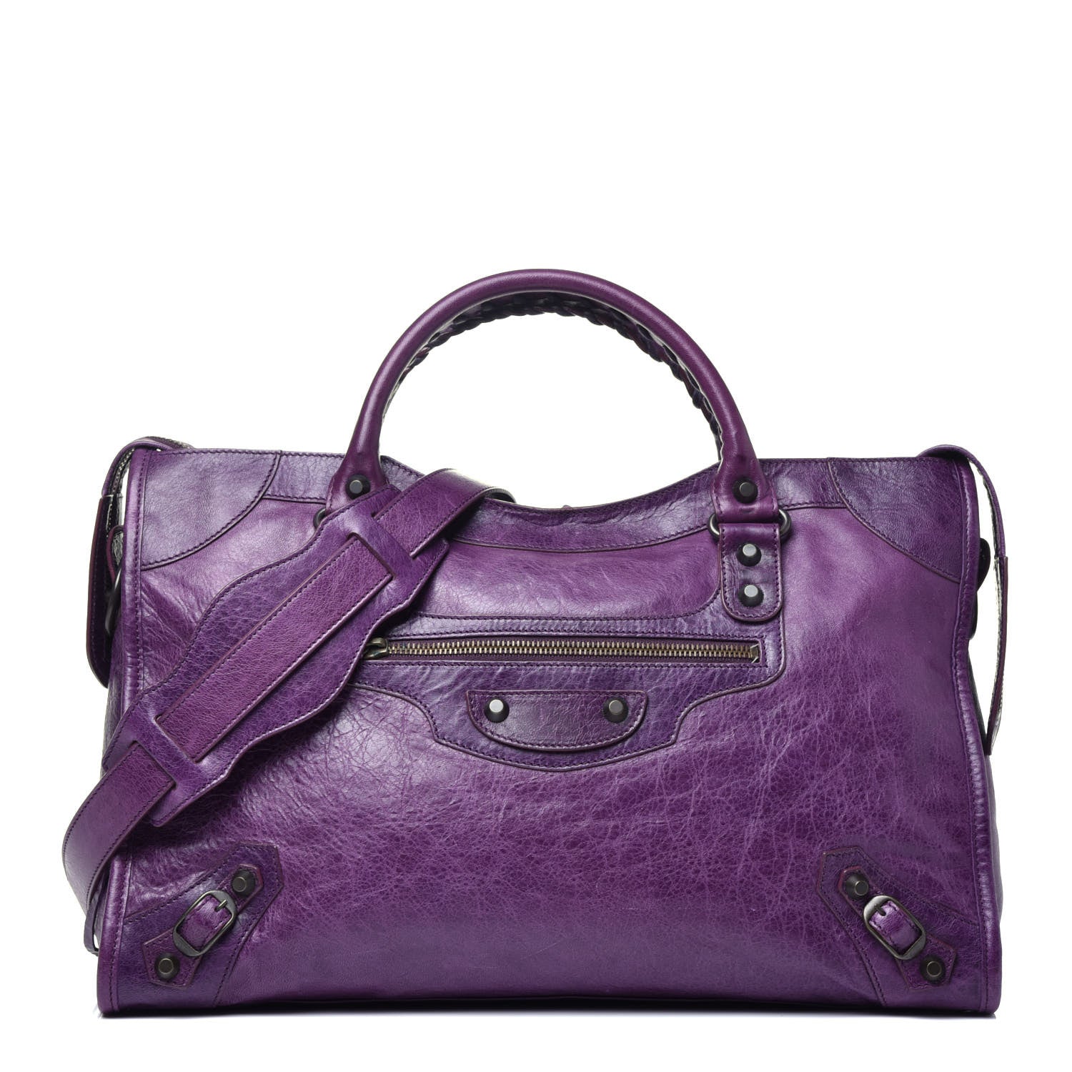 Balenciaga Agneau Classic Hardware City Raisin 1 of 8
