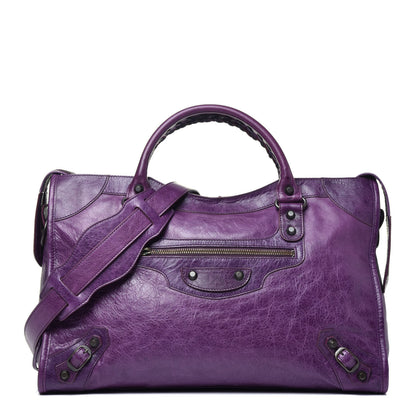 Balenciaga Agneau Classic Hardware City Raisin 1 of 8