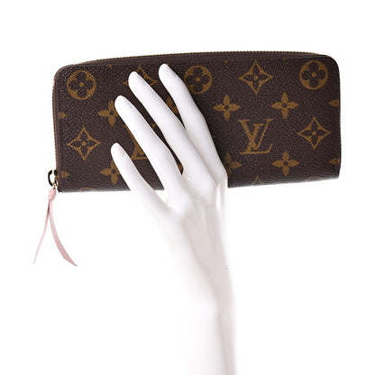 Louis Vuitton Monogram Clemence Wallet Rose Ballerine 2 of 10
