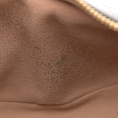 Gucci Monogram Jumbo GG Textured Dollar Calfskin Web Mini Ophidia Half Moon Hobo Camel Ebony New Acero 11 of 12