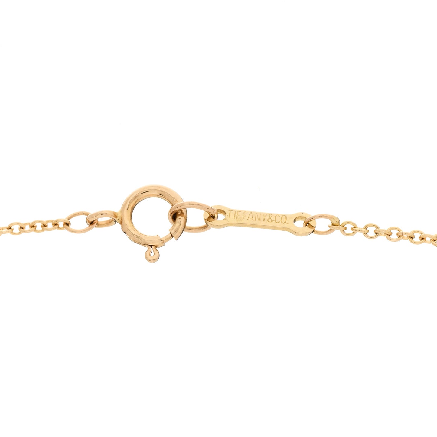 18K Yellow Gold Elsa Peretti Full Heart Pendant Necklace