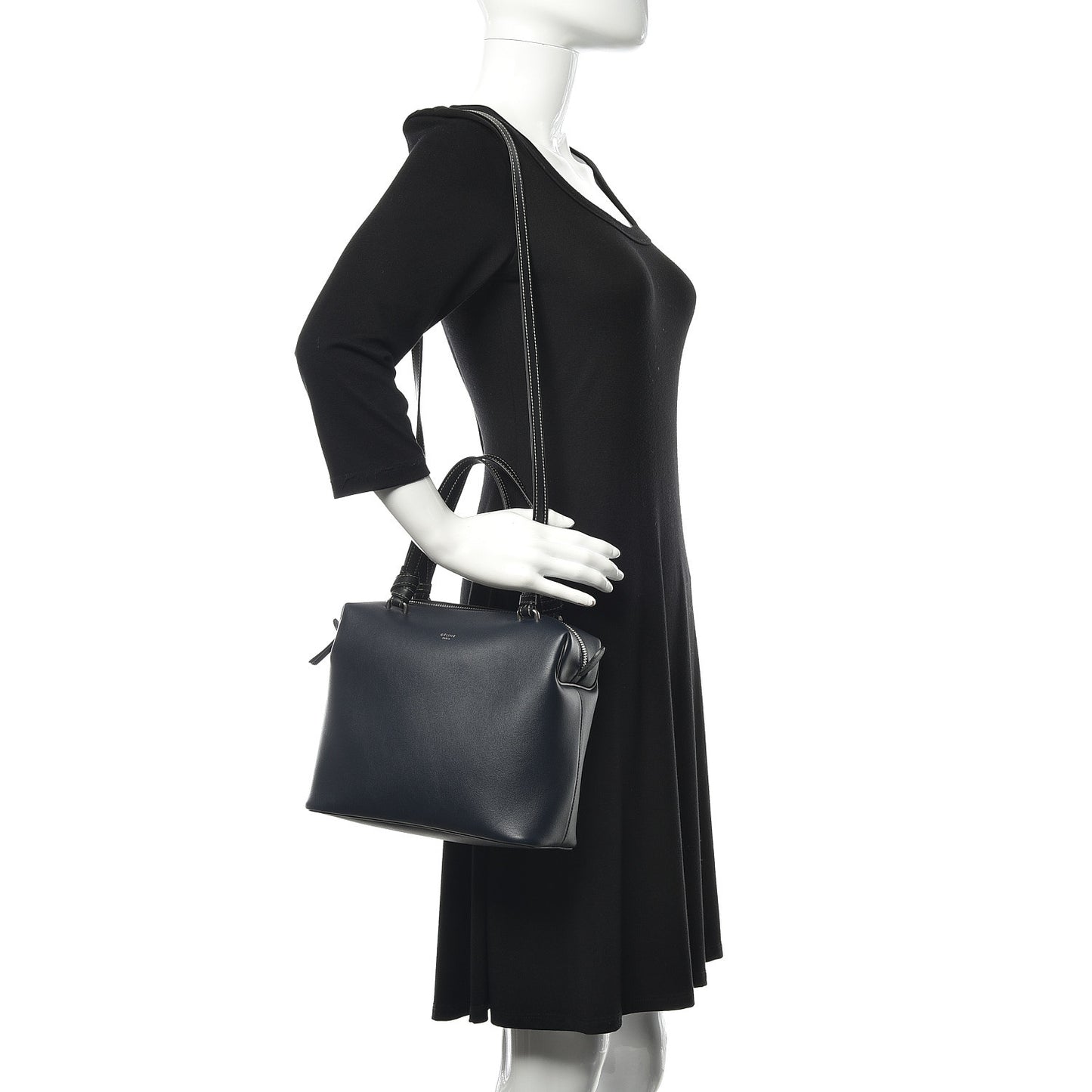 Lambskin Small Soft Cube Satchel Navy