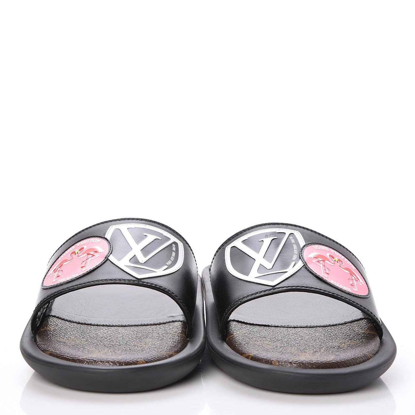 Calfskin Checkpoint World Tour Flat Mules 37