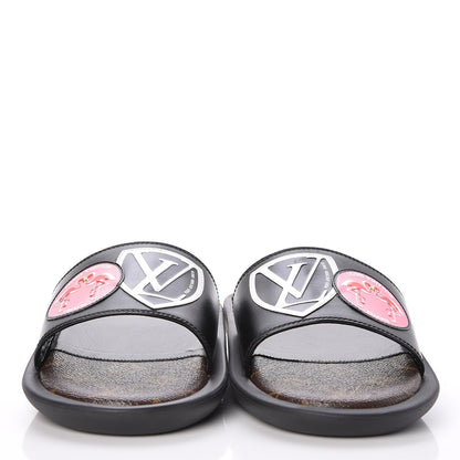 Louis Vuitton Calfskin Checkpoint World Tour Flat Mules 37 2 of 9