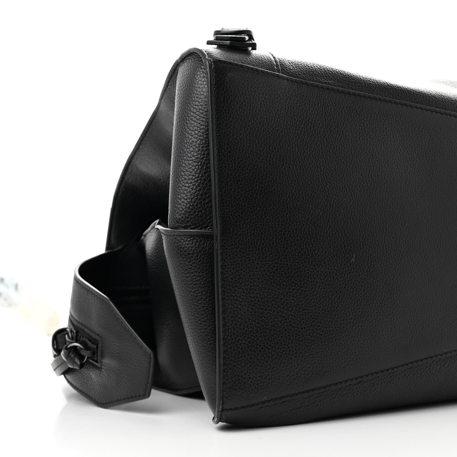 Balenciaga Grained Calfskin Neo Classic Black Hardware Large Top Handle Bag Black 9 of 14