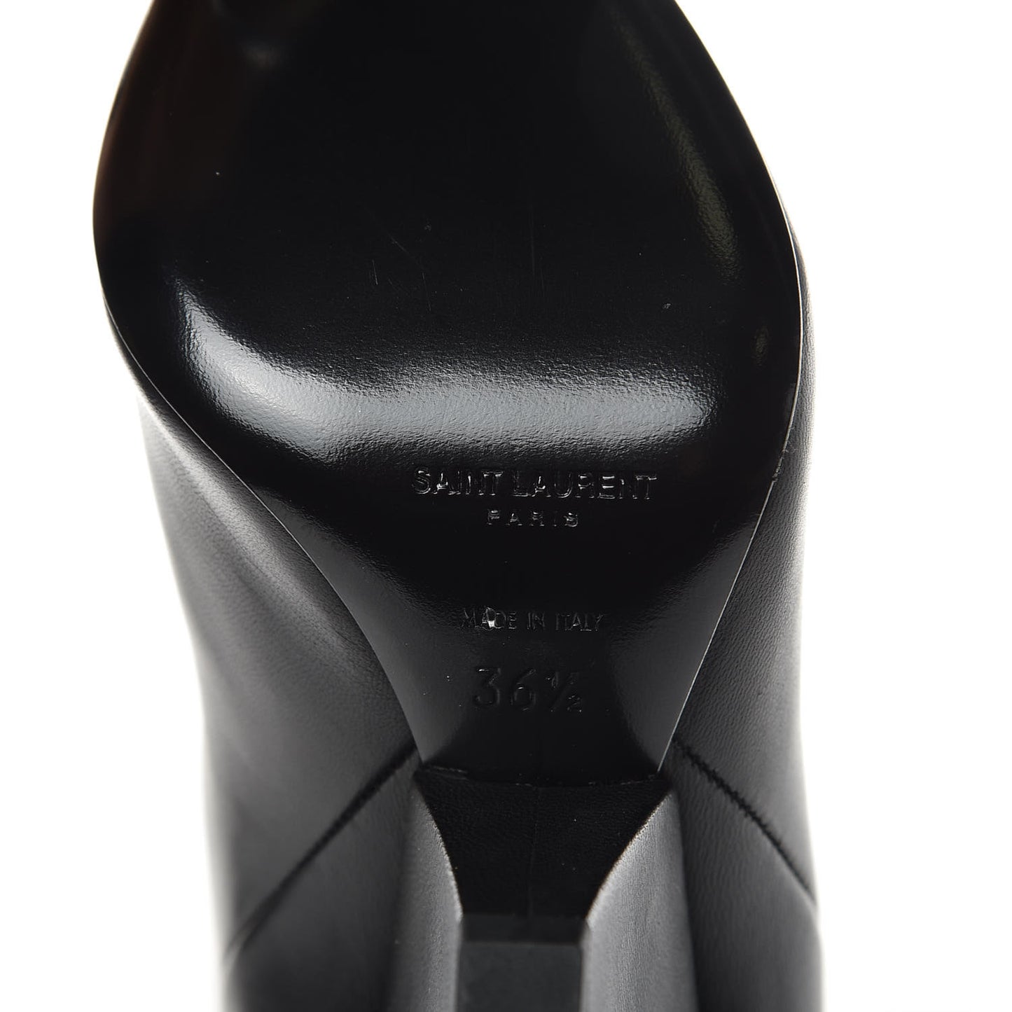 Calfskin Niki 105 Thigh High Boots 36.5 Black