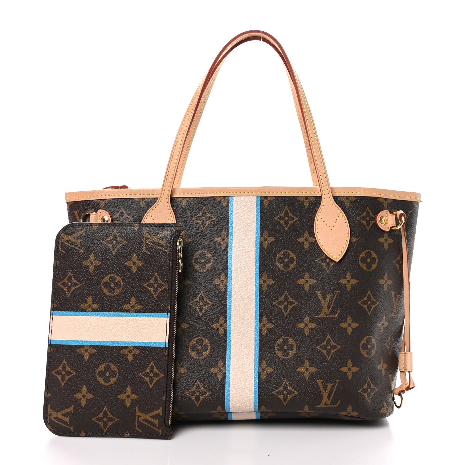 Louis Vuitton Monogram My LV Heritage Neverfull PM Blue White 3 of 10