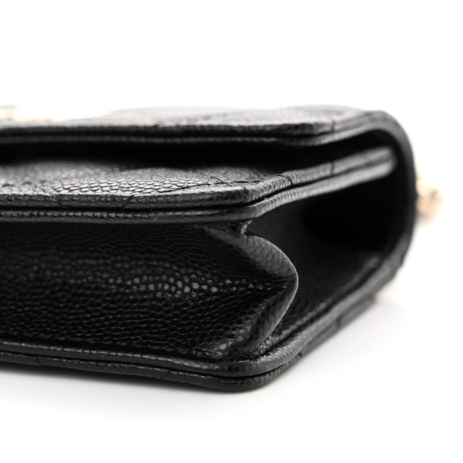 Chanel Caviar Quilted Mini Pearl On Top Coin Purse With Chain Black 11 of 11