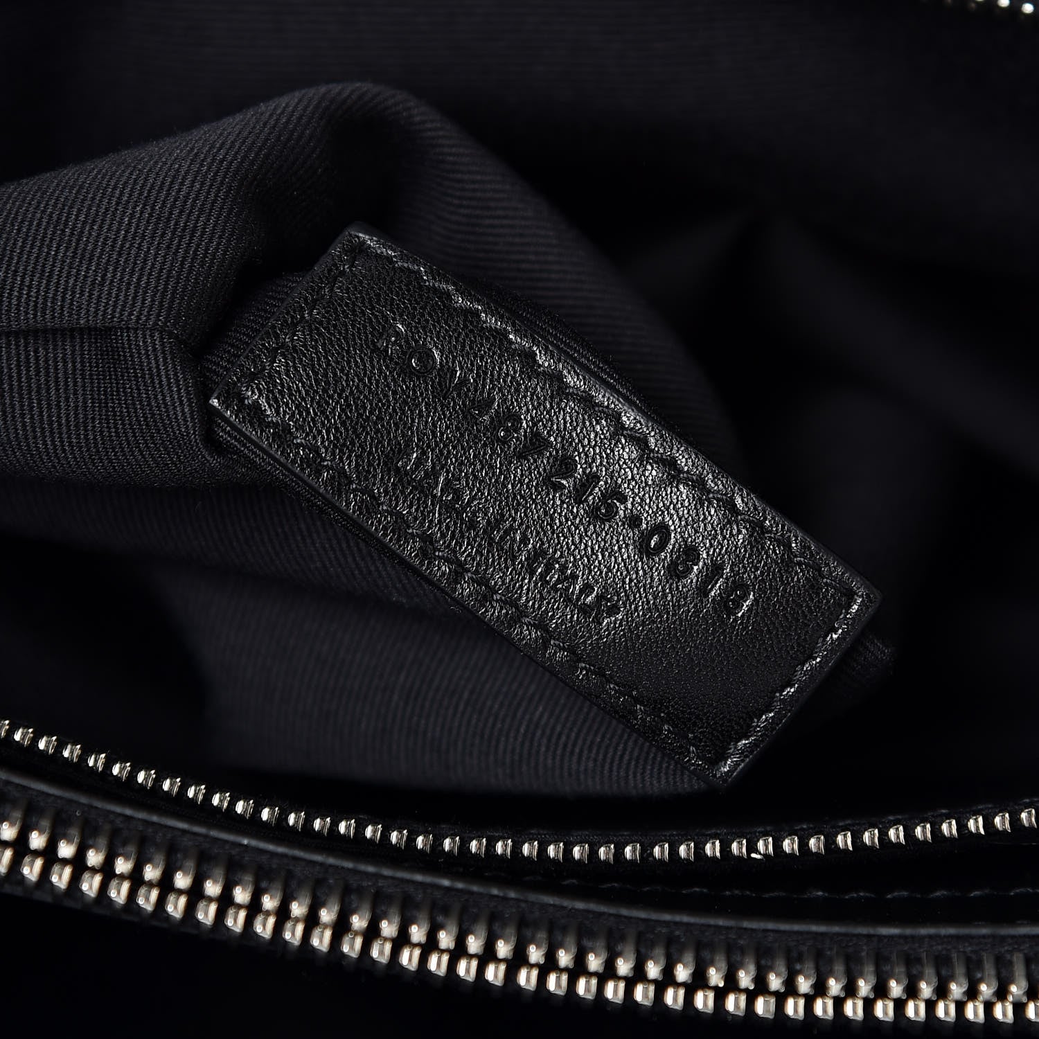 Saint Laurent Calfskin Y Quilted Monogram Large Loulou Chain Satchel Black 7 of 9