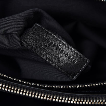 Saint Laurent Calfskin Y Quilted Monogram Large Loulou Chain Satchel Black 7 of 9