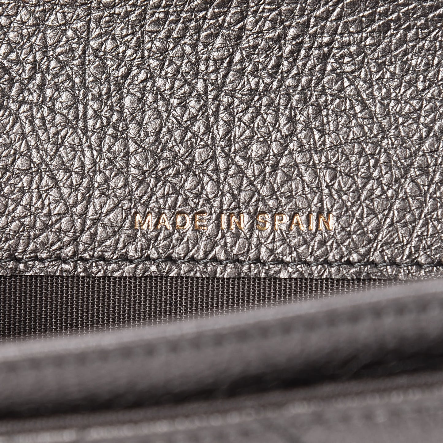 Metallic Calfskin Quilted Reissue Card Holder Wallet Grey