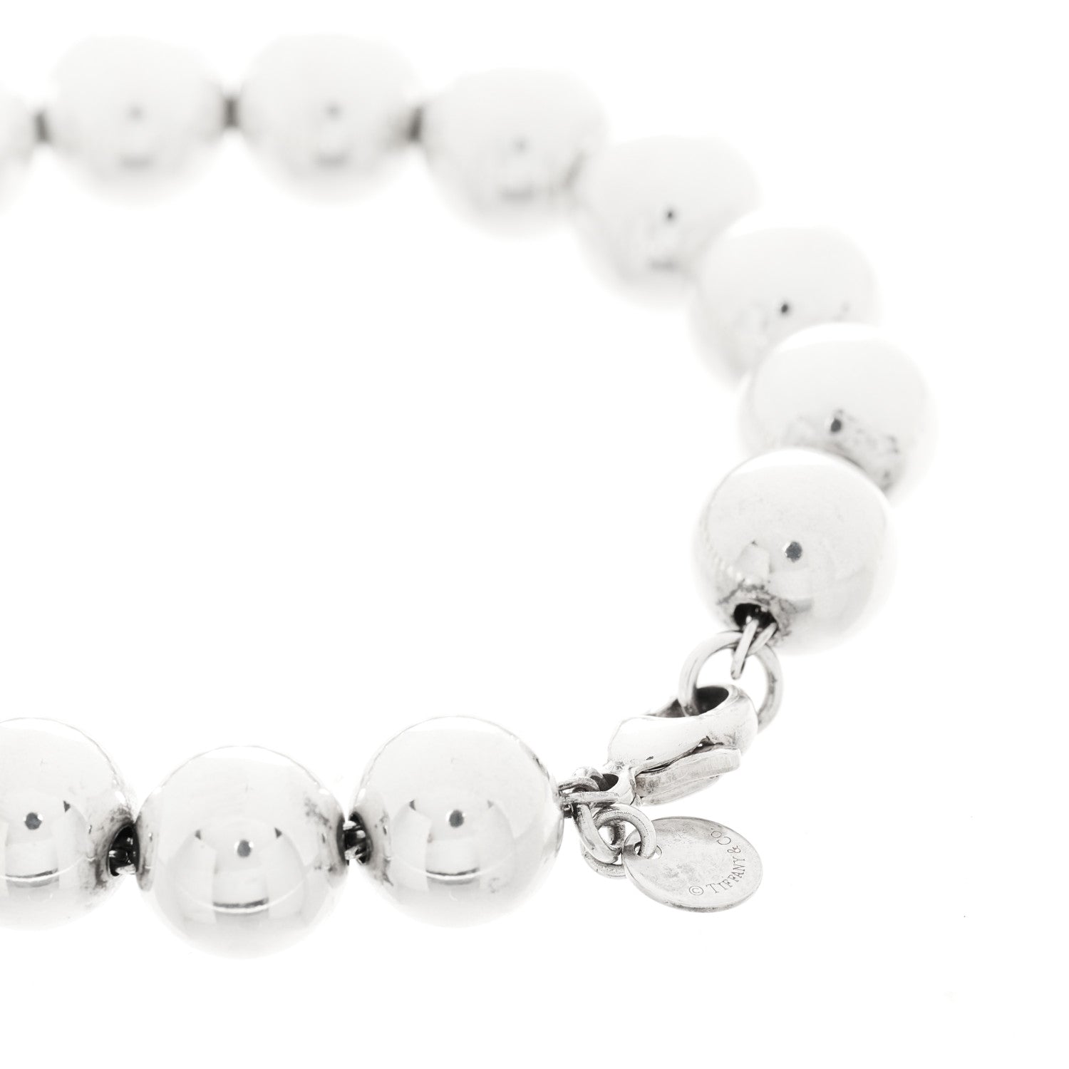 Tiffany Sterling Silver 10mm Hardwear Ball Bracelet 3 of 4